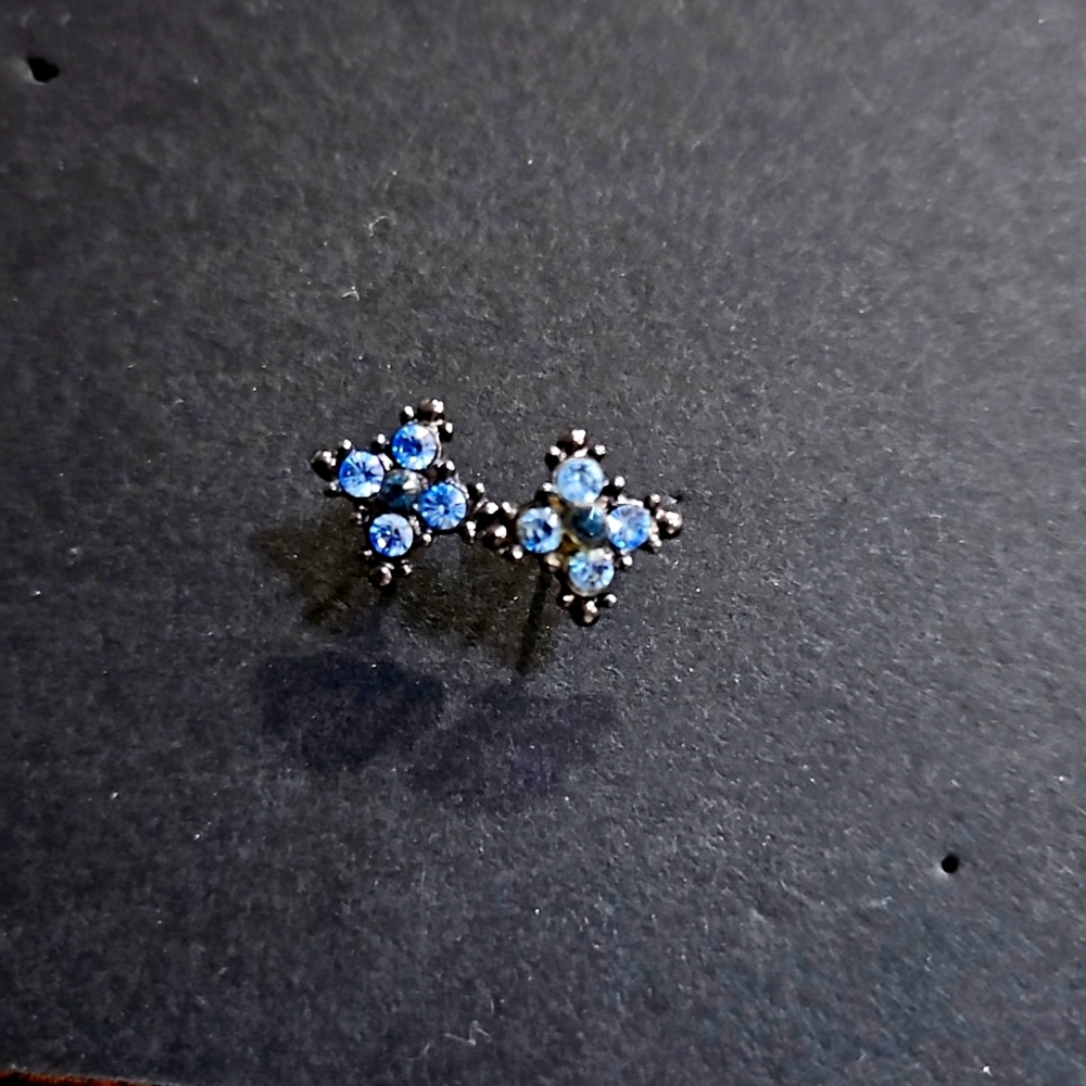 1928 Blue stone earrings